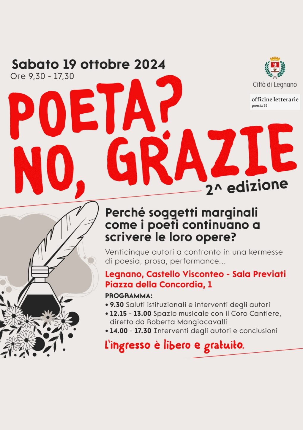Scopri di più sull'articolo L’eta verde a Poeta? No, grazie – 19 ottobre