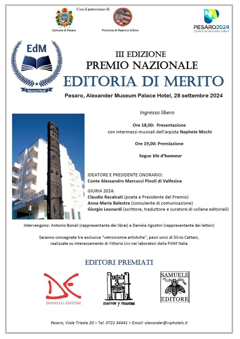 Scopri di più sull'articolo Samuele Editore al Premio Editoria di Merito