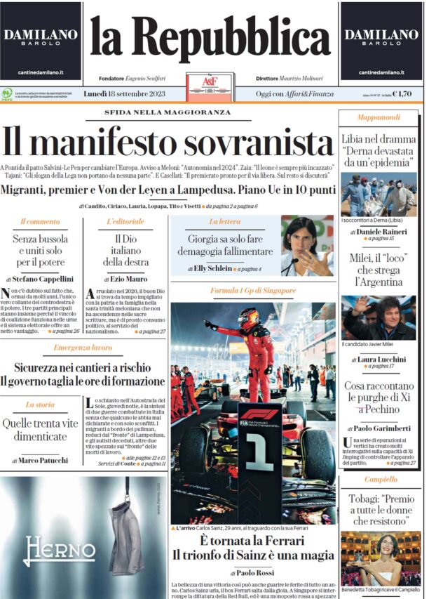 I chiodi dell’acqua su Repubblica