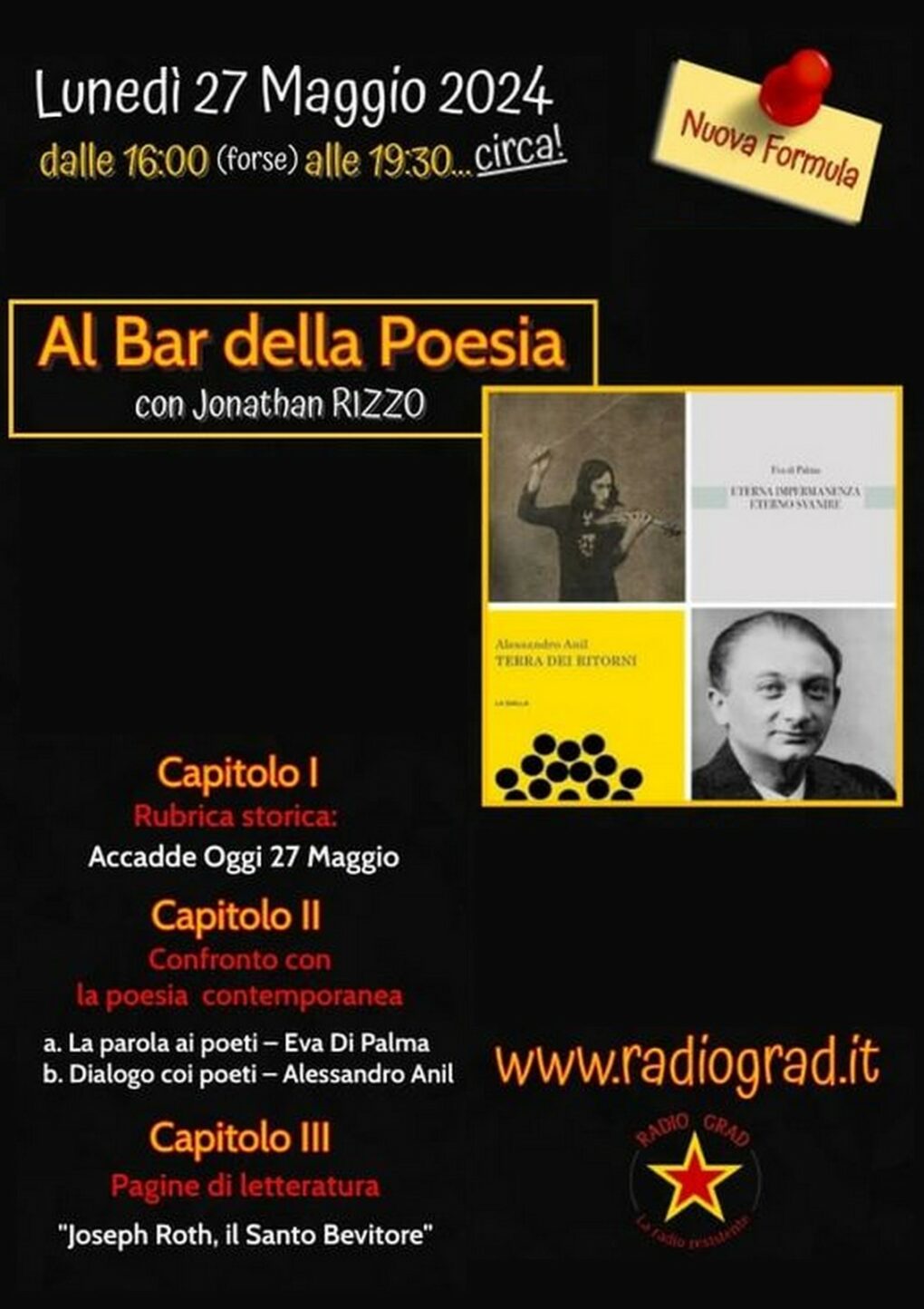 Scopri di più sull'articolo Terra dei ritorni al Bar della Poesia – 27 maggio