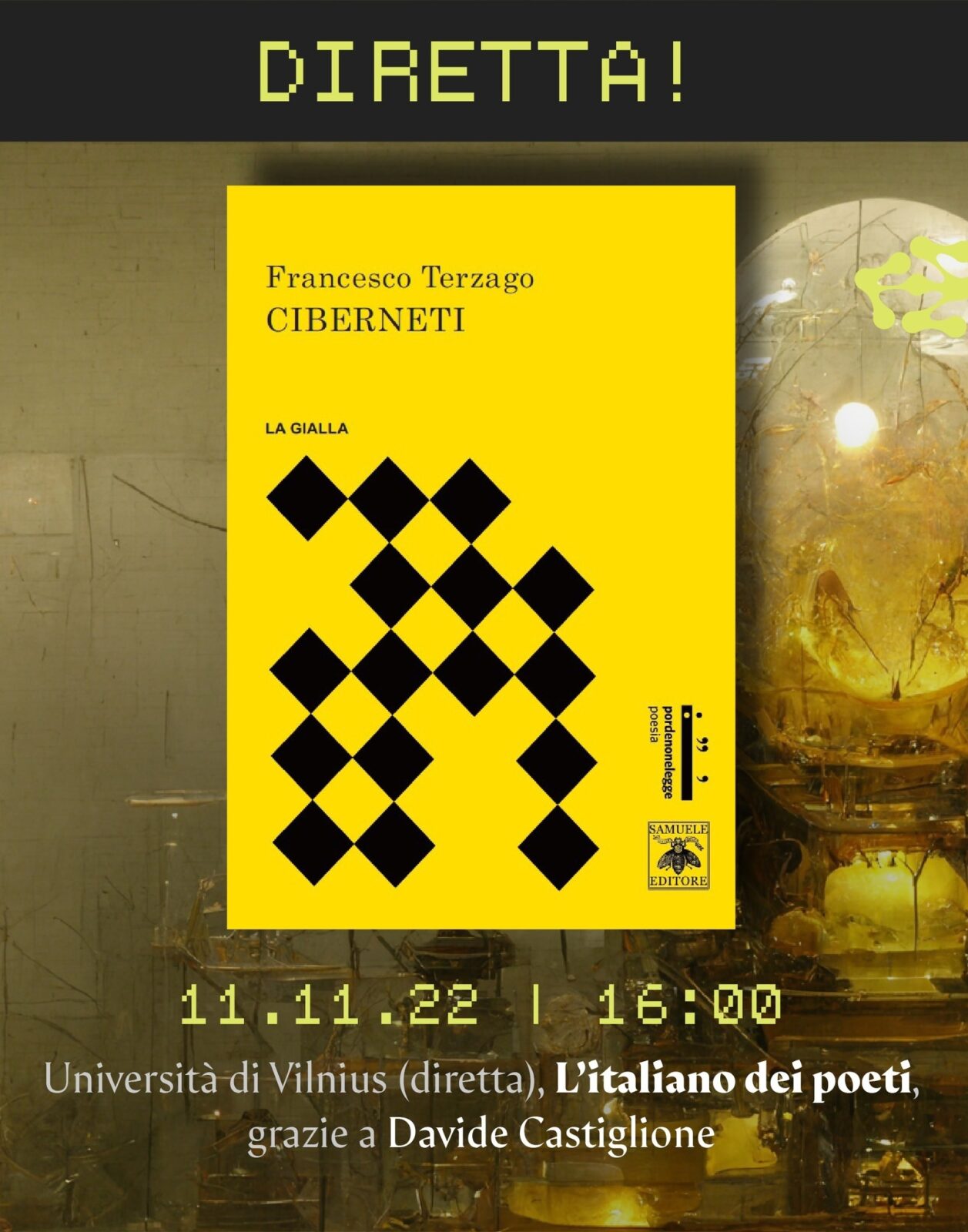 Al momento stai visualizzando L’italiano dei poeti: incontro con Francesco Terzago – 11 novembre