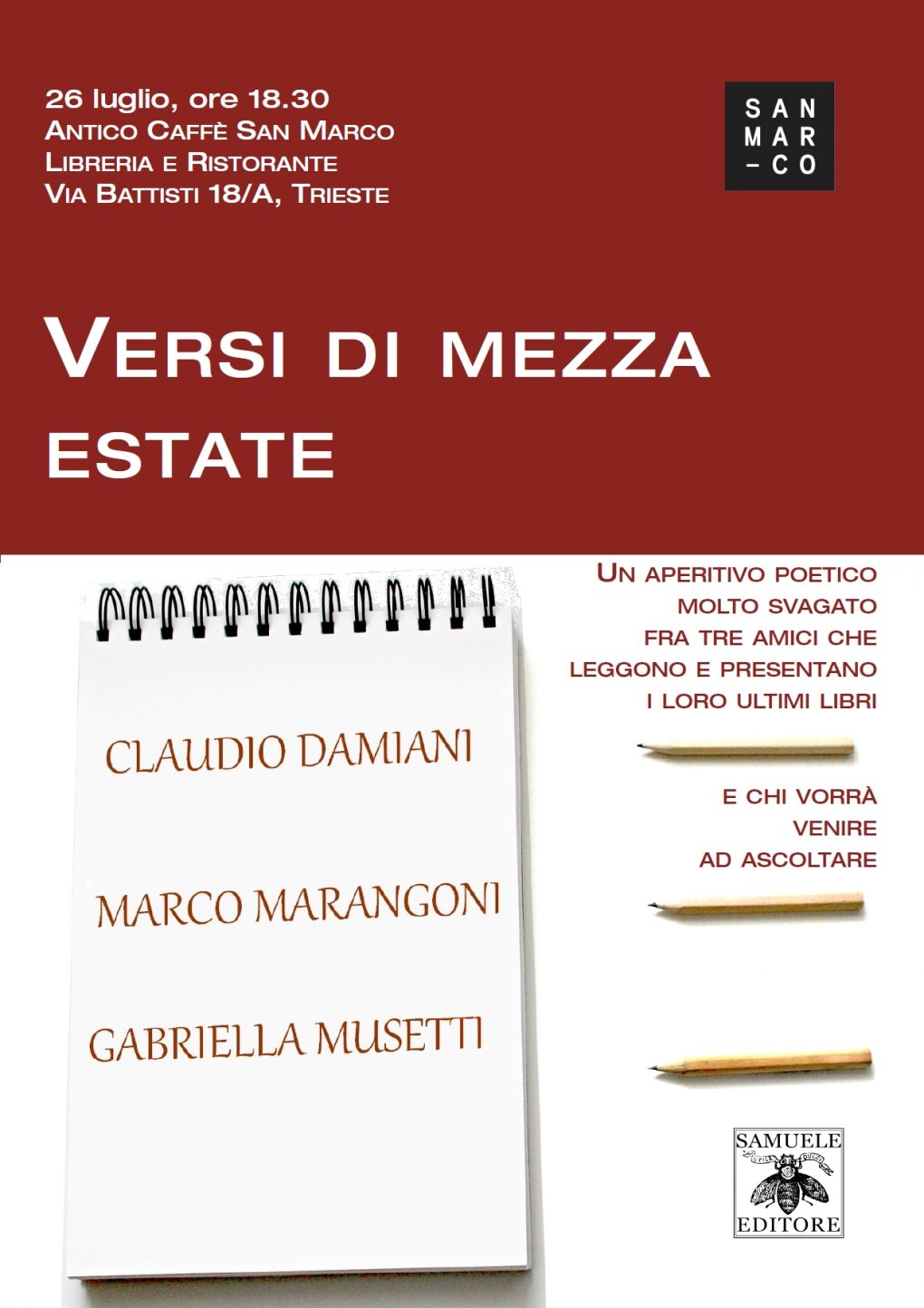 Scopri di più sull'articolo Versi di mezza estate – 26 luglio, Trieste