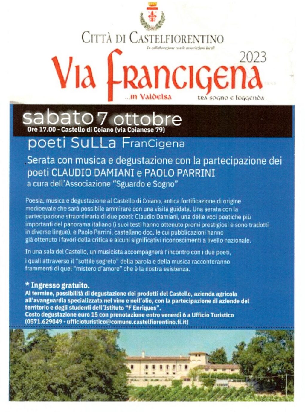 Scopri di più sull'articolo Poeti sulla Francigena: Damiani e Parrini – 7 ottobre